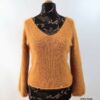 Sweter reglanowy z V-dekoltem